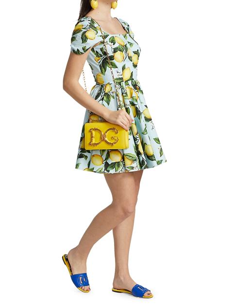 dolce gabbana limoni|DOLCE&GABBANA Limoni Tea Dress .